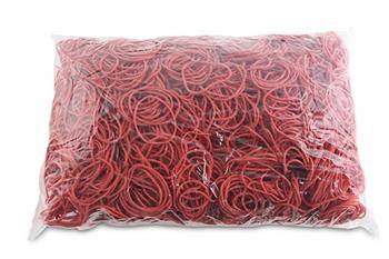 GUMKI RECEPTURKI OFFICE PRODUCTS 40MM 1,5X1,5MM 60% CZERWONE 1KG