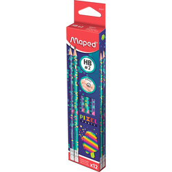 OŁÓWEK Z GUMKĄ MAPED PIXEL HB