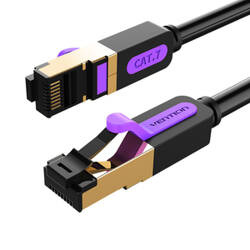 KABEL SIECIOWY CAT7 SFTP VENTION ICDBG RJ45 ETHERNET 10GBPS 1,5M CZARNY
