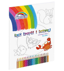 KOLOROWANKA A4 FIORELLO ŁĄCZ KROPKI I KOLRUJ 150-1413 96 STR