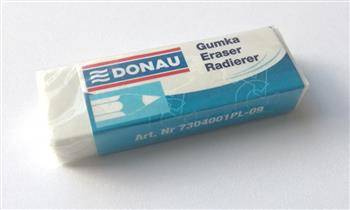 GUMKA DO ŚCIERANIA DONAU BIAŁA 62X21X11MM 2SZT