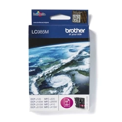 TUSZ ORYGINALNY BROTHER LC985M MAGENTA 260 STRON PO TERMINIE