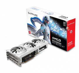 SAPPHIRE TECHNOLOGY KARTA GRAFICZNA RADEON RX 9070 XT PURE 16GB OC GDDR6 256BIT 2DP/2HDMI
