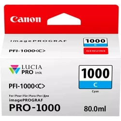 TUSZ ORYGINALNY CANON PFI1000C 0547C001 CYAN 80 ML