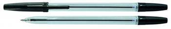 DŁUGOPIS OFFICE PRODUCTS CZARNY 1.0MM PRZEZROCZYSTA