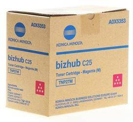 TONER ORYGINALNY MINOLTA TNP27M A0X5353 MAGENTA 6000 STRON