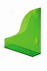 POJEMNIK NA CZASOPISMA Z UCHWYTEM A4 (73X306X241MM) DURABLE BASIC 1701712017 PRZEZROCZYSTY JASNOZIELONY