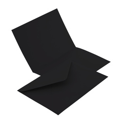 KOPERTA C6 NK EMERSON CZARNY 114X162/105X148 KOPERTA:130G, KARTECZKA:210G 25 SZT.