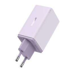 ŁADOWARKA SIECIOWA BASEUS GAN6 PRO, 2XUSB-C + 2XUSB, 65W (FIOLETOWA)