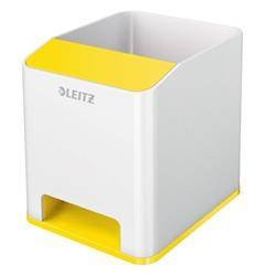 Przybornik ze wzmacniaczem dźwięku LEITZ WOW 53631016 biało-żółty