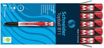 PIÓRO KULKOWE SCHNEIDER TOPBALL 811 CZERWONE 0.5MM