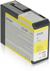 TUSZ ORYGINALNY EPSON T5804 C13T580400 YELLOW 80 ML