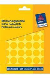 ETYKIETY SAMOPRZYLEPNE 18MM KÓŁKA DO ZAZNACZANIA AVERY ZWECKFORM 3377 ŻÓŁTE 1056 SZT