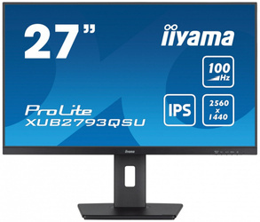 IIYAMA MONITOR 27 CALI PROLITE XUB2793QSU-B6 IPS,QHD,HAS(150MM),100HZ,HDMI,DP,2X2W 2XUSB(3.2),FREESYNC
