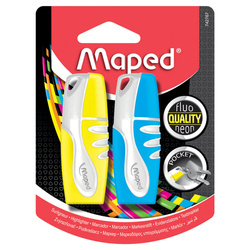 ZAKREŚLACZ MAPED FLUO PEPS POCKET 2 SZT MIX KOLORÓW BLISTER