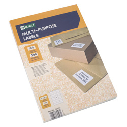 ETYKIETY SAMOPRZYLEPNE 70X25.4MM D.RECT BIAŁE 100ARK*27SZT