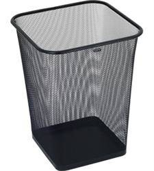 KOSZ NA ŚMIECI METALOWA SIATKA 18L GRAND GR-017 120-1459 KWADRATOWY CZARNY