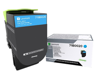 TONER ORYGINALNY LEXMARK 71B0020 CYAN 2300 STRON