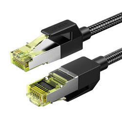 UGREEN NW150 KABEL SIECIOWY W OPLOCIE, ETHERNET RJ45, CAT.7, F/FTP, 2M (CZARNY)