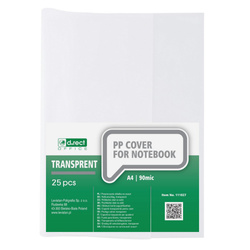 OKŁADKA NA ZESZYTY A4 D.RECT PRZEZROCZYSTA 90MIC