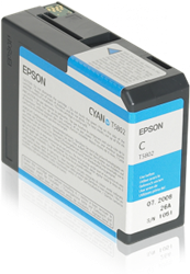 TUSZ ORYGINALNY EPSON T5802 C13T580200 CYAN 80 ML