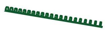 GRZBIET PLASTIKOWY 14MM (125 KARTEK) OFFICE PRODUCTS ZIELONY 100 SZT.