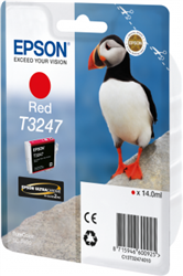 TUSZ ORYGINALNY EPSON T3247 C13T32474010 CZERWONY 14 ML