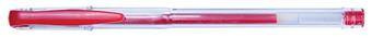 DŁUGOPIS ŻELOWY OFFICE PRODUCTS CLASSIC CZERWONY 0.5MM PRZEZROCZYSTA