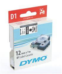 TASIEMKA ORYGINALNA KOLOR NADRUKU: CZARNY/KOLOR TŁA: PRZEZROCZYSTE DYMO S0720500/45010 12MM X 7 M