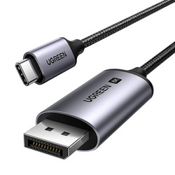 Kabel UGREEN CM556 USB-C-DisplayPort 1m (czarny)