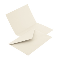 KOPERTA C6 NK EMERSON KREMOWY BIAŁY/ŚNIEŻNA BIEL  114X162/105X148 KOPERTA: 120G, KARTECZKA: 250G 50 SZT.