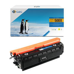 G&G KOMPATYBILNY TONER Z CF362X, YELLOW, 9500S, NT-PH362XY, HP 508X, HIGH CAPACITY, DLA HP COLOR LASERJET ENTERPRISE M552DN,M553DN