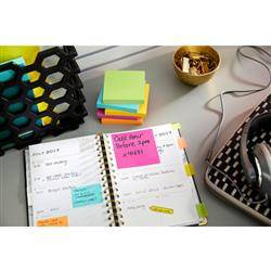 KARTECZKI SAMOPRZYLEPNE ENERGETIC, 76X76MM 3M POST-IT® ENERGETIC 6X100 KART
