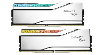 G.SKILL PAMIĘĆ PC - DDR5 64GB (2X32GB) TRIDENT Z5 ROYAL RGB 6000MHZ CL28 SILVER
