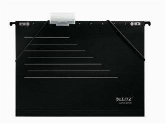 Teczka z perforacją zawieszkowa z gumką A4 LEITZ ALPHA ACTIVE 19253195 czarna 1szt