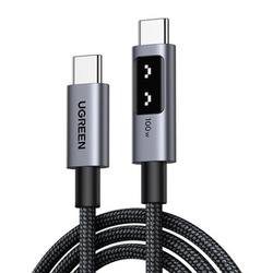 KABEL USB-C DO USB-C UGREEN UNO L509, 100W, 1M (CZARNY)