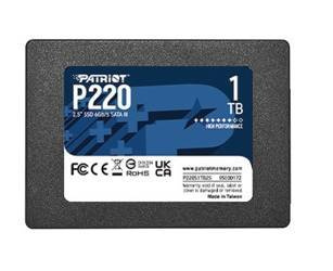 PATRIOT DYSK SSD 1TB P220 550/500MB/S SATA III 2.5 CALA