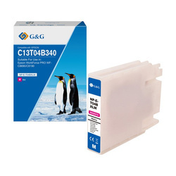 G&G KOMPATYBILNY INK / TUSZ Z C13T04B340, MAGENTA, NP-E-T04BXLM-A, DLA EPSON WF-C81XX, WF-C86XX