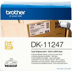 TASIEMKA ORYGINALNA CZARNY/BIAŁE BROTHER DK11247 103MM X 164 M