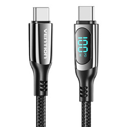 KABEL USB VENTION TAYBAV USB 2.0 C-C 100 W 5A  1.2M  (CZARNY)