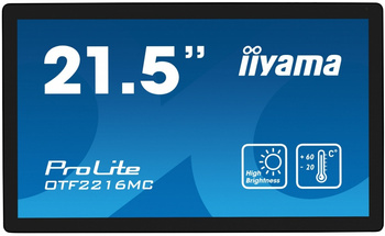 IIYAMA MONITOR 22 CALE OTF2216MC-B1, VA,POJ.10PKT.1100CD,IP65,OUTDOOR, VGA, HDMI,DP,RJ45