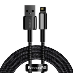Kabel BASEUS Tungsten Gold USB-A-Lightning 2m (czarny)