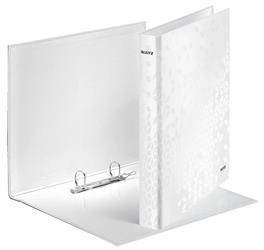 Segregator A4 laminowany LEITZ WOW 40mm 42410001 biały