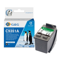 G&G KOMPATYBILNY INK / TUSZ Z C9351A, HP 21, BLACK, 16ML, ML NH-R9351BK, DLA HP DESKJET 3930, 3940, FAX 1250, OFFICEJET 4315 ALL I