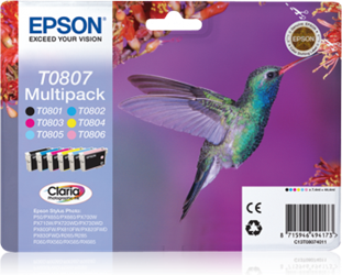 TUSZ ORYGINALNY EPSON T0807 C13T08074011 CMYK 7,4 ML