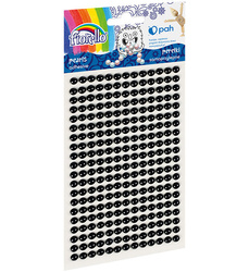 PEREŁKI SAMOPRZYLEPNE FIORELLO GR-PS162-10 170-2576 CZARNE