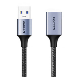 UGREEN  US115 PRZEDŁUŻACZ USB 3.O, MĘSKI USB DO ŻEŃSKI USB, 0,5M (CZARNY)