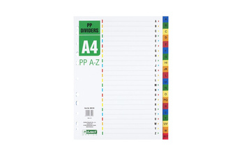 PRZEKŁADKI A-Z A4 D.RECT MIX KOLORÓW PP 20KART