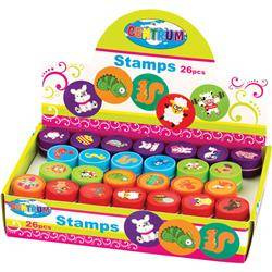 PIECZĄTKI OZDOBNE OKRĄGŁA 25MM CENTRUM 86921 26 SZT