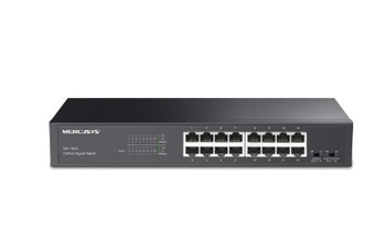 TP-LINK PRZEŁĄCZNIK MERCUSYS 16-PORT GIGABIT DESKTOP/RACKMOUNT SWITCH                PORT: 16× GIGABIT RJ45 PORTS